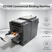 Machine automatique de pliage et d'agrafage de livrets CG3300, alimentation manuelle du papier 50-250g, reliure à cheval et à plat pour centre de copie