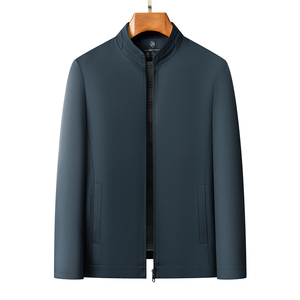 Veste haut de gamme homme printemps automne, col chemise, style business, anti-plis, décontractée, polyvalente pour papa d'âge mûr - Product Image 4