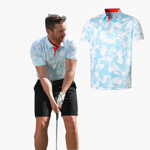 OEM 88% Poliéster 12% Spandex Tenis Sublimación personalizada Polo de golf Camisa deportiva para actividades al aire libre - Product Image 1