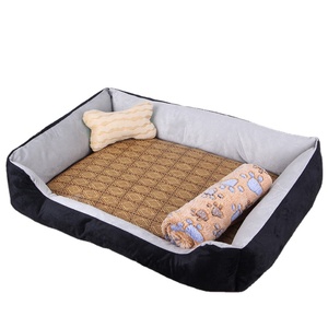 Lit de luxe pour animal de compagnie, tapis en peluche douce, calmant, canapé, lit