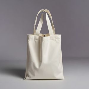 Usine en gros 12 onces couleur unie Polyester-coton toile sacs en gros 22*25 centimètres pour faire du shopping - Product Image 3