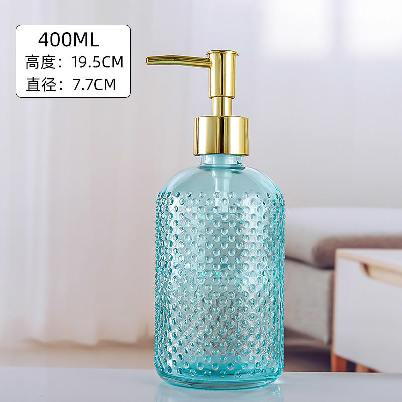 ขวดสีน้ำเงิน + ปั๊มทอง