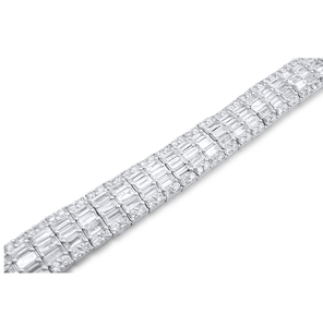 Luxury Diamond Cuban <b>Bracelet</b> 14mm 9 Inch Full Yellow Gold Iced Out Wedding Jewelry Lab Grown Gold Plated Certified - Product Image 2