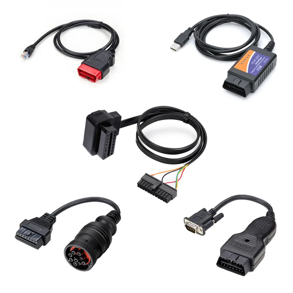 Tốt nhất bán phổ OBDII OBD2 OBD nối cáp 16pin nam cho nữ cáp phẳng OBDII OBD2 OBD GPS theo dõi cáp phẳng