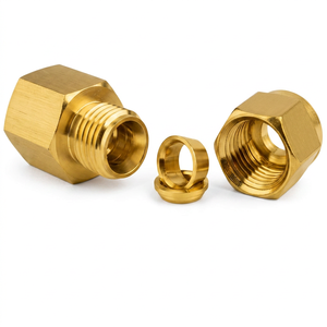 Raccord hexagonal en laiton pour tuyau, filetage femelle NPT, résistant à la corrosion, connecteur de plomberie, adaptateur de tuyau haute pression - Product Image 1