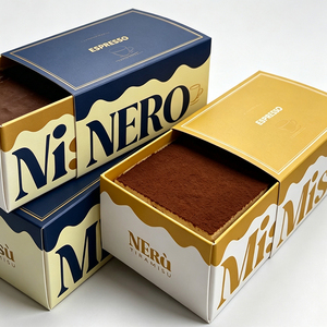 Cajas de Papel Biodegradables Deslizantes para Pastelería, Repostería y Chocolate, con Diseño Personalizado para Tiramisú - Product Image 5