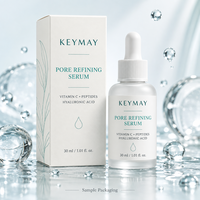 Sérum Visage Raffinant les Pores Vitamine C Peptide Acide Hyaluronique Beurre de Karité 30ml Hydratant Lissant Léger Marque Privée