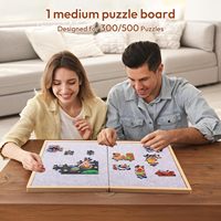 Petite planche de puzzle en bois avec plateau de puzzle en feutre en bois de 2 tailles pour enfants