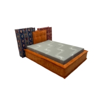 VERNSSY Ensemble Cadre de Lit et Matelas Luxe Méditerranéen, Rembourrage Souple Compressé et Roulé, Éponge Haute Densité, Gain de Place, Garantie 5 Ans
