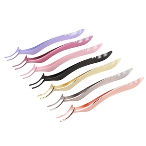 Pince à épiler longue et ronde en plastique pour extensions de cils, outil de beauté de précision, emballage individuel - Product Image 3