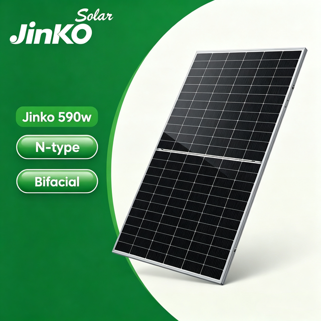 Best Price Jinko 72HL4-BDV 575-600w  N Type Topcon Solar Panel  Bifacial PV Module 590W 585w 600w Solar Panels