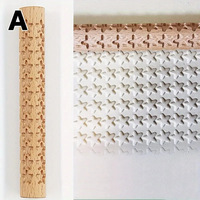 Rouleau à pâtisserie hexagonal en bois fait main gravé, moule à biscuits, décoration murale réutilisable, thème amour UIONEN 1595