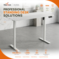Bureau de travail ergonomique populaire pour ordinateur, avec système de levage motorisé à deux niveaux et réglable électriquement