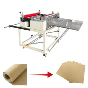 1000mm Roll To Sheet A4 Cutter Vertical And Horizontal PVC Film Fabric Roll To Sheet Cutting And Slitting Machine