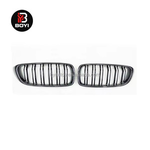 Parrilla de fibra de carbono F32 F33 F36 para <span class=keywords><strong>BMW</strong></span> Serie 4 F32 F33 F36 420i 428i 435i <span class=keywords><strong>420d</strong></span> 428d 435d, parrilla delantera de doble línea de fibra de carbono - Product Image 5