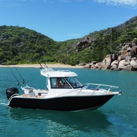 Offre Spéciale : Bateau en Aluminium de 6m pour 6 Personnes, Petit Yacht Soudé, Embarcation de Loisirs avec Moteur Hors-Bord pour la Navigation Fluviale et la Pêche