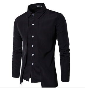 T-shirts pour hommes en coton 100% tricotés à la vente chaude, logo personnalisé, manches longues, respirants, séchage rapide, coupe ajustée, décontractés, service OEM - Product Image 3