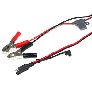 2-контактный соединитель SAE с крышкой к зажимам из крокодила с держателем предохранителей - Product Image 3