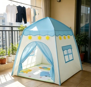 Mignonne tente de jeu pour enfants à prix avantageux, grande taille, en tissu Oxford 210T, pliable et pop-up, pour usage <span class=keywords><strong>intérieur</strong></span> et extérieur par les bébés - Product Image 3