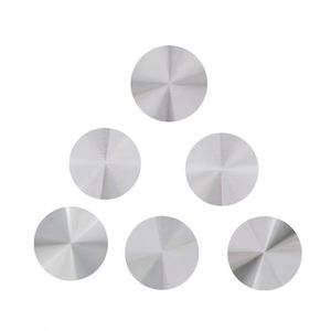 Wholesale Anodized Stamped <b>CD</b> Pattern Aluminum Sheet Special Shape Chamfer Edge Metal Decorative Plate <b>Custom</b> Silk Print Logo - Product Image 2
