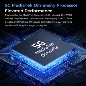 Oukitel 5g gồ ghề điện thoại thông minh 6500mAh 48mp chính máy ảnh thiết kế mỏng <span class=keywords><strong>4</strong></span> + 256GB <span class=keywords><strong>Android</strong></span> 14 mặt mở khóa toàn cầu di động Oukitel wp50 - Product Image 5