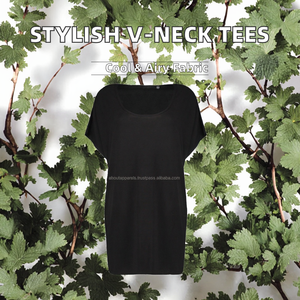 T-shirts décontractés à manches courtes col rond en jersey respirant et écologique, imprimé floral, avec logo en dentelle, grandes tailles, 100% coton, vente en gros - Product Image 3