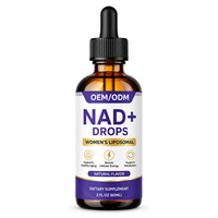 OEM/ODM Gouttes liquides liposomales NAD+ pour le métabolisme énergétique cellulaire, soutien à l'âge sain, saveur naturelle, 60 ml, complément alimentaire