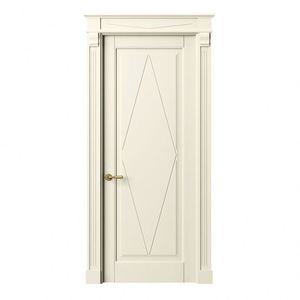Porte en bois massif de style classique sur mesure avec cadre et quincaillerie, porte intérieure de luxe, porte en bois blanc avec motif sculpté - Product Image 3