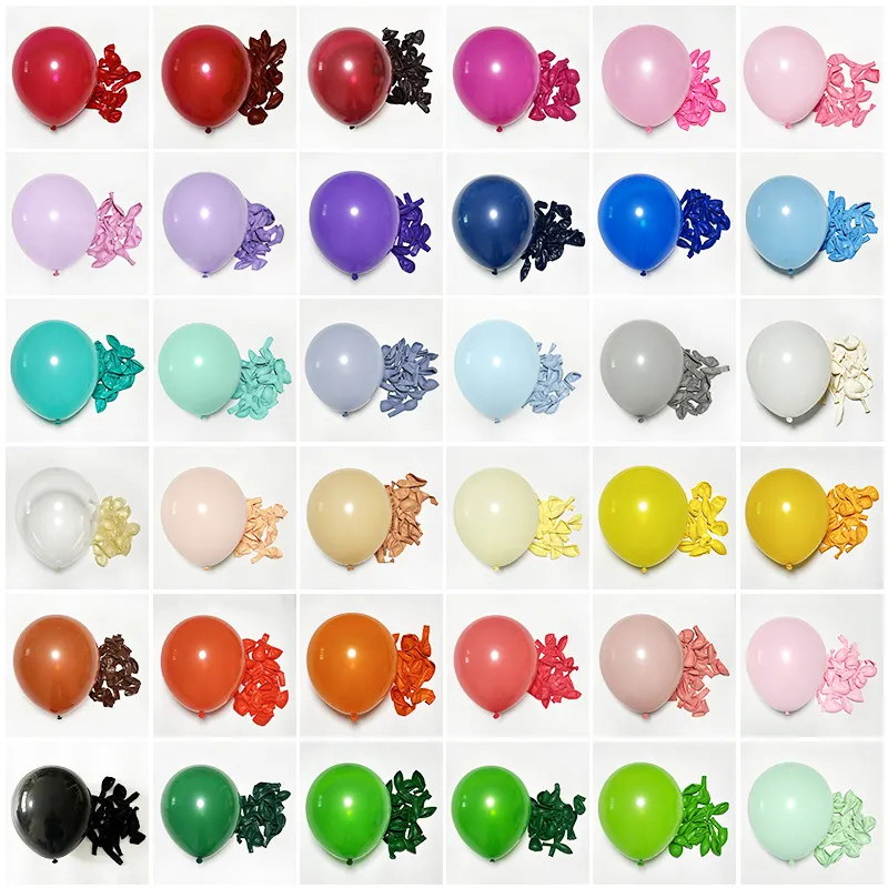 Factory Wholesale Metal Pearl Latex Balloons 18" Thick Chrome Metallic Globos Latex Balloon For Party Decoration