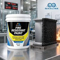 Revêtement ignifuge en acier de qualité commerciale, type mince pour l'extérieur, protection intumescente pour les toits de stades, les auvents de stations-service