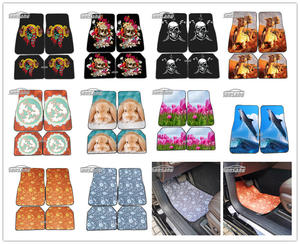 カスタムポリエステルプリントロゴカーフロアマット滑り止めパーソナライズされた3Dデザインカーマットロゴ付き - Product Image 6