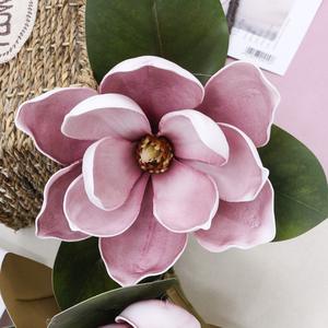 V131 Bouquet di Orchidee Artificiali in PU Effetto Reale, Magnolie Bianche, Fiori Fai-<span class=keywords><strong>da</strong></span>-Te per Matrimoni, Bouquet <span class=keywords><strong>da</strong></span> Sposa, Decorazioni per la Casa - Product Image 5