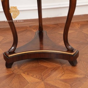 Midcentury cổ phong cách rắn gỗ gụ gỗ bên Bảng 3 chân vòng <span class=keywords><strong>sofa</strong></span> bên bảng cho phòng khách bằng gỗ Bàn cà phê - Product Image 5