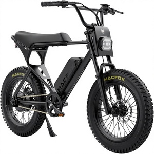 Bicicletta Elettrica per Adulti EU MACFOX X1S 750W con Batteria Rimovibile 48V 10.4Ah, Autonomia 45 km, Pneumatici Fat 20x4", Motore Anteriore Dual - Product Image 1