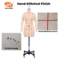 JUNMEI Maniquí de Sastre de Fibra de Vidrio de Medio Cuerpo Femenino, Tamaño Personalizado, con Busto Drapeado y Soporte Ajustable, en Pose de Pie, ¡Gran Venta!