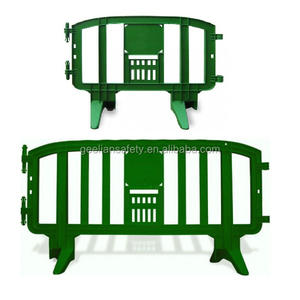 Barrière de circulation en plastique jaune/rouge durable <span class=keywords><strong>Movit</strong></span> Europe, moulage par injection, barrière de sécurité routière portable - Product Image 4