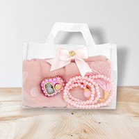 Coffret Cadeau Hijab Premium Blanc 3 Pièces Musulman avec Foulard en Mousseline, Chapelet Tasbih et Compteur Zikr pour Femme