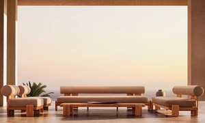 VIGO New Arrival Modern Luxury Natural <strong>Teak</strong> Outdoor <strong>Furniture</strong> Set With Cushion Garden <strong>Teak</strong> Wood Sofa Set For Hotel Resort Patio - Product Image 6