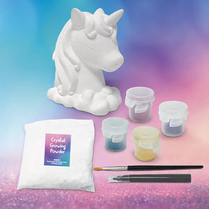 DIY Home Decor Gips Tekenen Educatief Speelgoed Kunst en Ambacht Kits Kristalpoeder Groeiende Eenhoorn Verfset voor Kinderen - Product Image 3