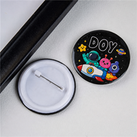 Broche Logo personnalisé personnalisé, Badge de boutons en métal avec broche de sécurité