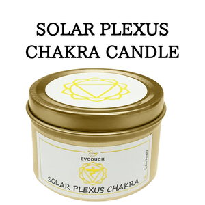 Etichetta personalizzata Eco Friendly di lusso Yoga meditazione dolce arancione plesso solare profumato Chakra candele con cristallo - Product Image 6