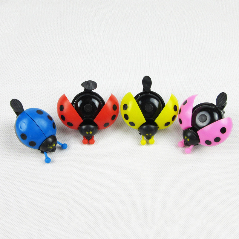 Lovely Mini Cartoon Ladybug Bike Bell For Cycling - Oem Available