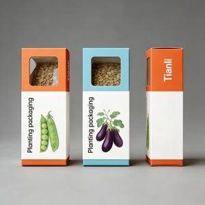 กล่องใส่เมล็ดพันธุ์พิมพ์ดิจิทัลแบบกำหนดเอง พิมพ์สองด้าน เคลือบลามิเน<span class=keywords><strong>ต</strong></span>ด้าน ป้องกันรอยขีดข่วน เคลือบยูวี บุด้วยฟองน้ำ สำหรับบรรจุภัณฑ์ - Product Image 1