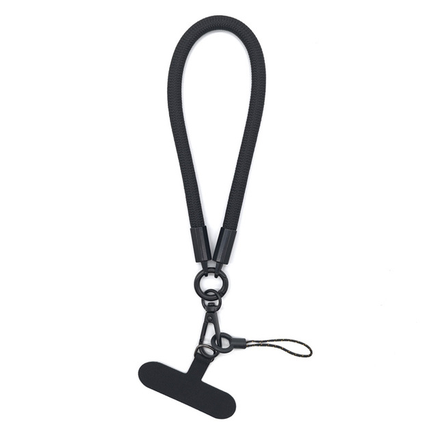 8mm Phone Lanyard Wrist Strap Color Braided Rope Multi-functional Patch Clip Hanging Short Rope Phone-keychain Cellphone Lanyard