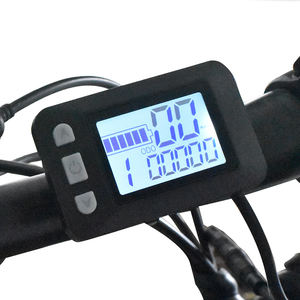 P9 USB 충전식 유선 자전거 컴퓨터 방수 LCD 디스플레이 속도/주행 거리계/도로 자전거 훈련용 스톱워치 24V-48V 전압 - Product Image 2