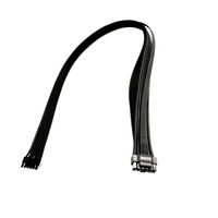 Nouveau câble d'extension d'alimentation 16AWG PCIE 5.0 12VHPWR 16 broches (12+4 broches) mâle vers mâle, PVC, charge rapide 3A, noir