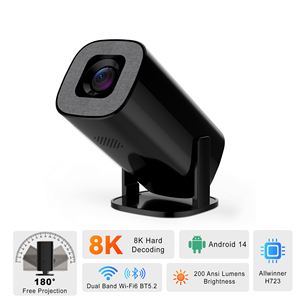 X323 New S40 Ultra Mini Home Theater <b>Smart</b> Projector 8k Support Android Wifi 6 Dual Gamepads Outdoor Projector 8k Gamer U1 - Product Image 4