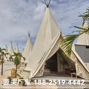 Yurt Tent <b>Canvas</b> Four-season Extended Type Outdoor Camping Shelter With Wooden <b>Frame</b> Structure - Product Image 2
