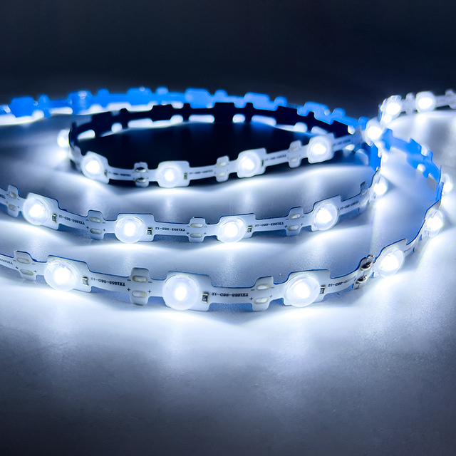 High Brightness 28leds DC12V Diffuse Reflection Lens Strip Light Cold White 14W 12000K for Signs Letters Lightbox