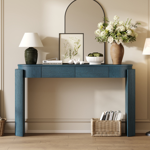 Navy + Solid Wood+MDF